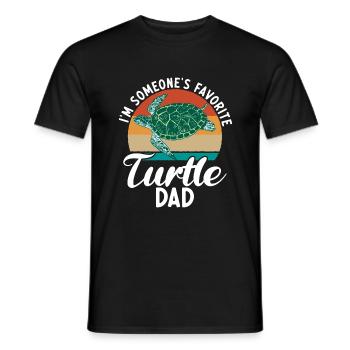 Turtle Owner Gift Turtle Lover - Men's T-Shirt - black - Front - AI Model Male 178 light (178cm)