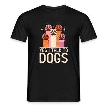 Dog Owner Gift Dog Lover - Men's T-Shirt - black - Front - AI Model Male 178 light (178cm)