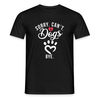 Dog Owner Gift Dog Lover - Men's T-Shirt - black - Front - AI Model Male 178 light (178cm)