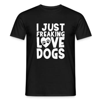 Dog Owner Gift Dog Lover - Men's T-Shirt - black - Front - AI Model Male 178 light (178cm)