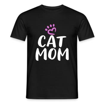 Gift Cat Owner Cat Gift - Men's T-Shirt - black - Front - AI Model Male 178 light (178cm)