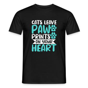Cadeau Propriétaire de chat Cadeau de chat - T-shirt homme - noir - Devant - AI Model Male 178 light (178cm)