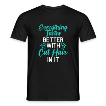 Gift Cat Owner Cat Gift - Men's T-Shirt - black - Front - AI Model Male 178 light (178cm)