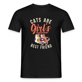 Gift Cat Owner Cat Gift - Men's T-Shirt - black - Front - AI Model Male 178 light (178cm)