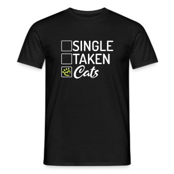 Gift Cat Owner Cat Gift - Men's T-Shirt - black - Front - AI Model Male 178 light (178cm)