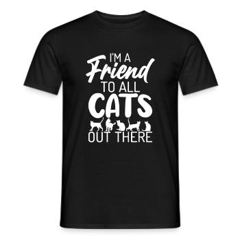 Gift Cat Owner Cat Gift - Men's T-Shirt - black - Front - AI Model Male 178 light (178cm)