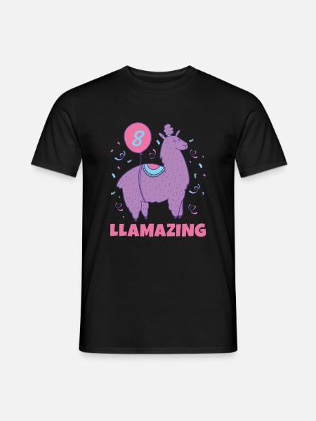 Llama Gift Llama Lover Gift - Men's T-Shirt - black