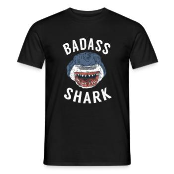 Cadeau de requin Amoureux des requins - T-shirt homme - noir - Devant - AI Model Male 178 light (178cm)