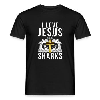 Hai Geschenk Hai Liebhaber - Männer T-Shirt - Schwarz - Vorne - AI Model Male 178 light (178cm)