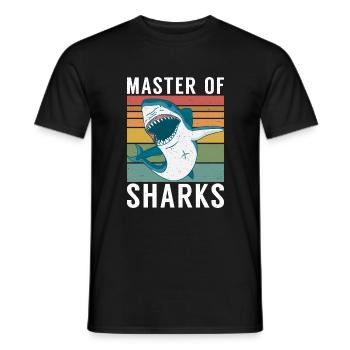 Cadeau de requin Amoureux des requins - T-shirt homme - noir - Devant - AI Model Male 178 light (178cm)
