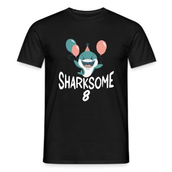 Cadeau de requin Amoureux des requins - T-shirt homme - noir - Devant - AI Model Male 178 light (178cm)