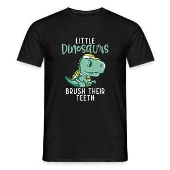 Dinosaur Gift Dino Lover Gift - Men's T-Shirt - black - Front - AI Model Male 178 light (178cm)