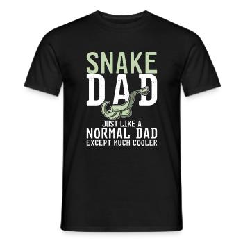 Schlange Geschenk Schlangenliebhaber - Männer T-Shirt - Schwarz - Vorne - AI Model Male 178 light (178cm)