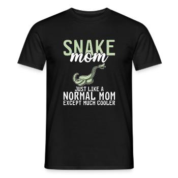 Schlange Geschenk Schlangenliebhaber - Männer T-Shirt - Schwarz - Vorne - AI Model Male 178 light (178cm)
