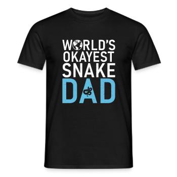 Schlange Geschenk Schlangenliebhaber - Männer T-Shirt - Schwarz - Vorne - AI Model Male 178 light (178cm)