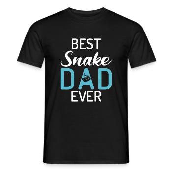 Snake Gift Snake Lover - Men's T-Shirt - black - Front - AI Model Male 178 light (178cm)