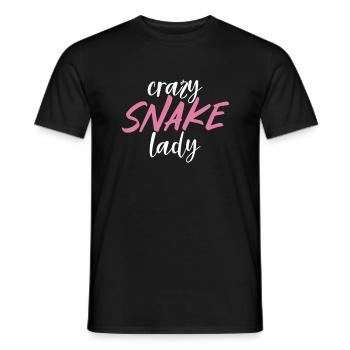 Snake Gift Snake Lover - Men's T-Shirt - black - Front - AI Model Male 178 light (178cm)
