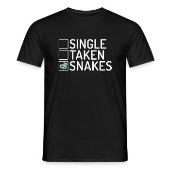 Snake Gift Snake Lover - Men's T-Shirt - black - Front - AI Model Male 178 light (178cm)