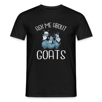 Ziegengeschenk Ziegenliebhaber Geschenk - Männer T-Shirt - Schwarz - Vorne - AI Model Male 178 light (178cm)