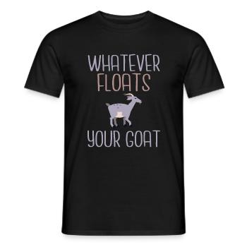Cadeau de chèvre Cadeau d’amoureux de chèvre - T-shirt homme - noir - Devant - AI Model Male 178 light (178cm)