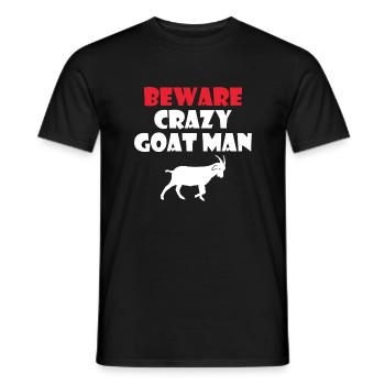 Ziegengeschenk Ziegenliebhaber Geschenk - Männer T-Shirt - Schwarz - Vorne - AI Model Male 178 light (178cm)