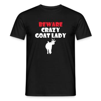 Goat Gift Goat Lover Gift - Men's T-Shirt - black - Front - AI Model Male 178 light (178cm)