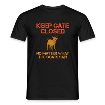 Goat Gift Goat Lover Gift - Men's T-Shirt - black - Front - AI Model Male 178 light (178cm)