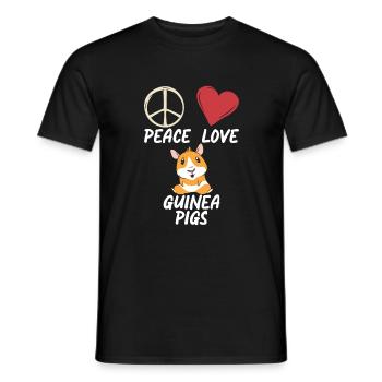 Cadeau de cochon d’Inde mignon - T-shirt homme - noir - Devant - AI Model Male 178 light (178cm)