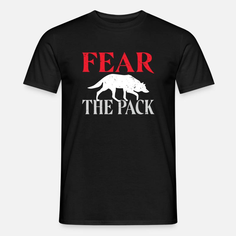 Wolf Geschenke Wolf Liebhaber - Männer T-Shirt - Schwarz
