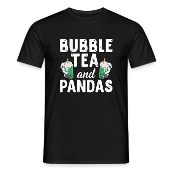 Panda Cadeaux Panda Lover - T-shirt homme - noir - Devant - AI Model Male 178 light (178cm)