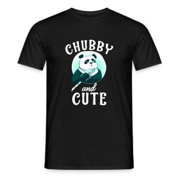Panda Cadeaux Panda Lover - T-shirt homme - noir - Devant - AI Model Male 178 light (178cm)