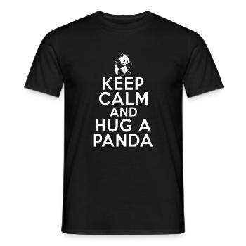 Panda Geschenke Panda Liebhaber - Männer T-Shirt - Schwarz - Vorne - AI Model Male 178 light (178cm)