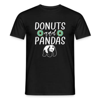 Panda Cadeaux Panda Lover - T-shirt homme - noir - Devant - AI Model Male 178 light (178cm)