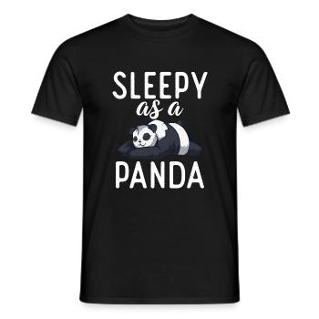 Panda Geschenke Panda Liebhaber - Männer T-Shirt - Schwarz - Vorne - AI Model Male 178 light (178cm)