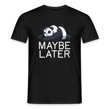 Panda Geschenke Panda Liebhaber - Männer T-Shirt - Schwarz - Vorne - AI Model Male 178 light (178cm)