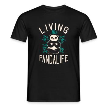 Panda Geschenke Panda Liebhaber - Männer T-Shirt - Schwarz - Vorne - AI Model Male 178 light (178cm)