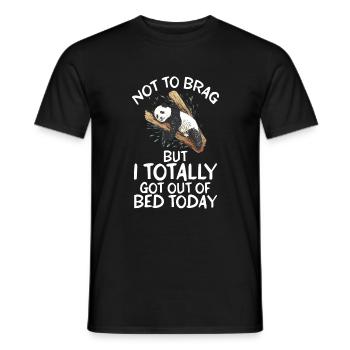 Panda Gifts Panda Lover - Men's T-Shirt - black - Front - AI Model Male 178 light (178cm)