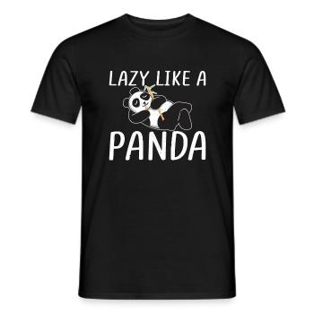 Panda Cadeaux Panda Lover - T-shirt homme - noir - Devant - AI Model Male 178 light (178cm)