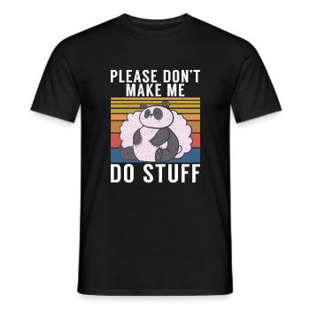 Panda Geschenke Panda Liebhaber - Männer T-Shirt - Schwarz - Vorne - AI Model Male 178 light (178cm)