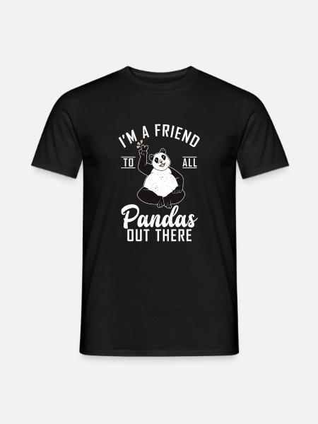 Panda Cadeaux Panda Lover - T-shirt homme - noir