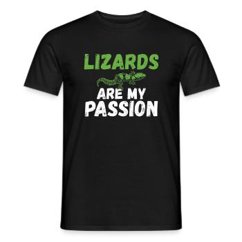 Eidechsenliebhaber Eidechse Geschenk Eidechse Besitzer - Männer T-Shirt - Schwarz - Vorne - AI Model Male 178 light (178cm)