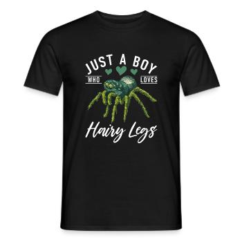 Spider Lover Gifts - Men's T-Shirt - black - Front - AI Model Male 178 light (178cm)