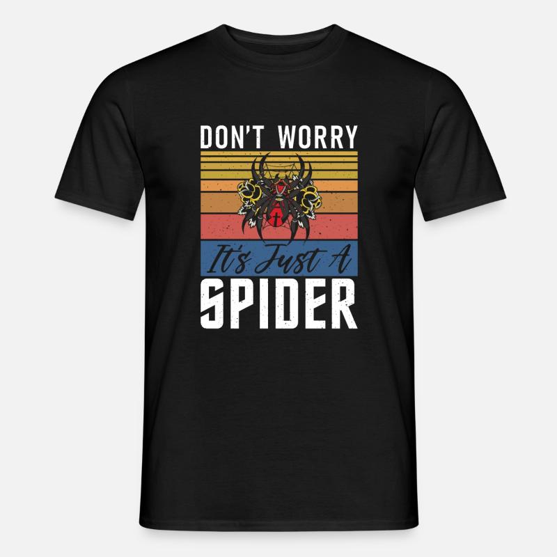 Spider Lover Geschenke - Männer T-Shirt - Schwarz