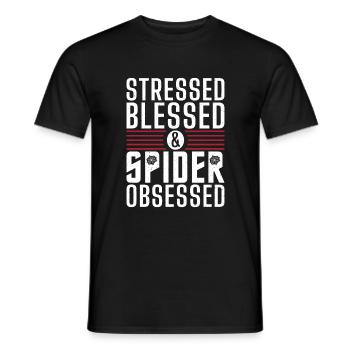 Spider Lover Gifts - Men's T-Shirt - black - Front - AI Model Male 178 light (178cm)