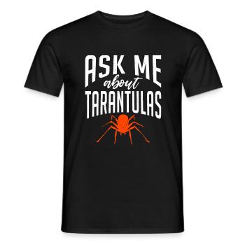 Cadeaux d’amoureux des araignées - T-shirt homme - noir - Devant - AI Model Male 178 light (178cm)