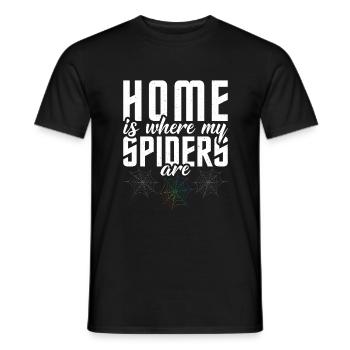 Cadeaux d’amoureux des araignées - T-shirt homme - noir - Devant - AI Model Male 178 light (178cm)