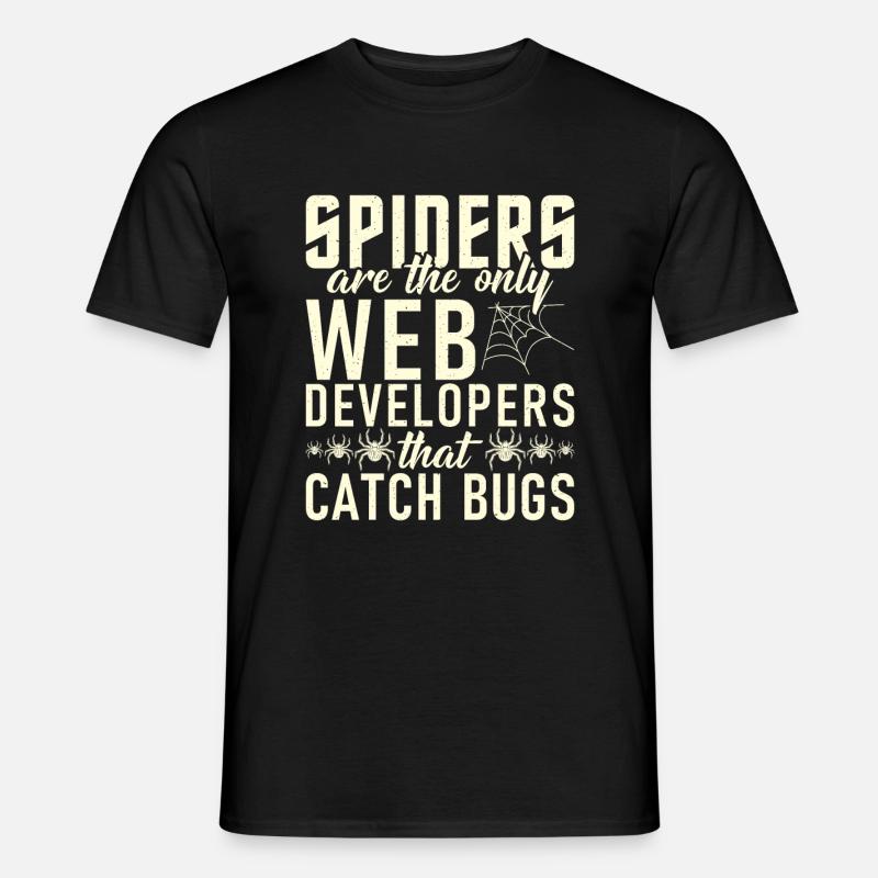 Spider Lover Geschenke - Männer T-Shirt - Schwarz