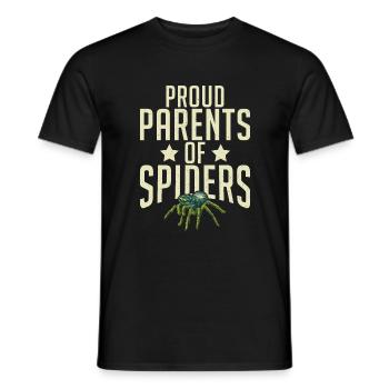 Spider Lover Gifts - Men's T-Shirt - black - Front - AI Model Male 178 light (178cm)