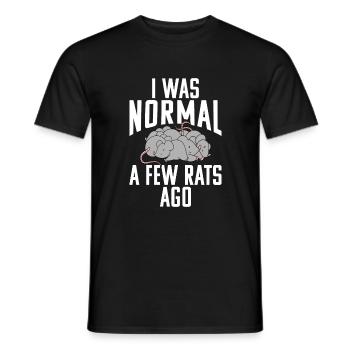 Rattenbesitzer Geschenk Ratten Liebhaber - Männer T-Shirt - Schwarz - Vorne - AI Model Male 178 light (178cm)