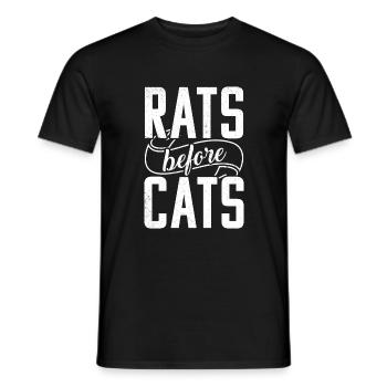 Rattenbesitzer Geschenk Ratten Liebhaber - Männer T-Shirt - Schwarz - Vorne - AI Model Male 178 light (178cm)